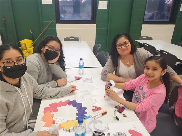 Valentines crafting family event